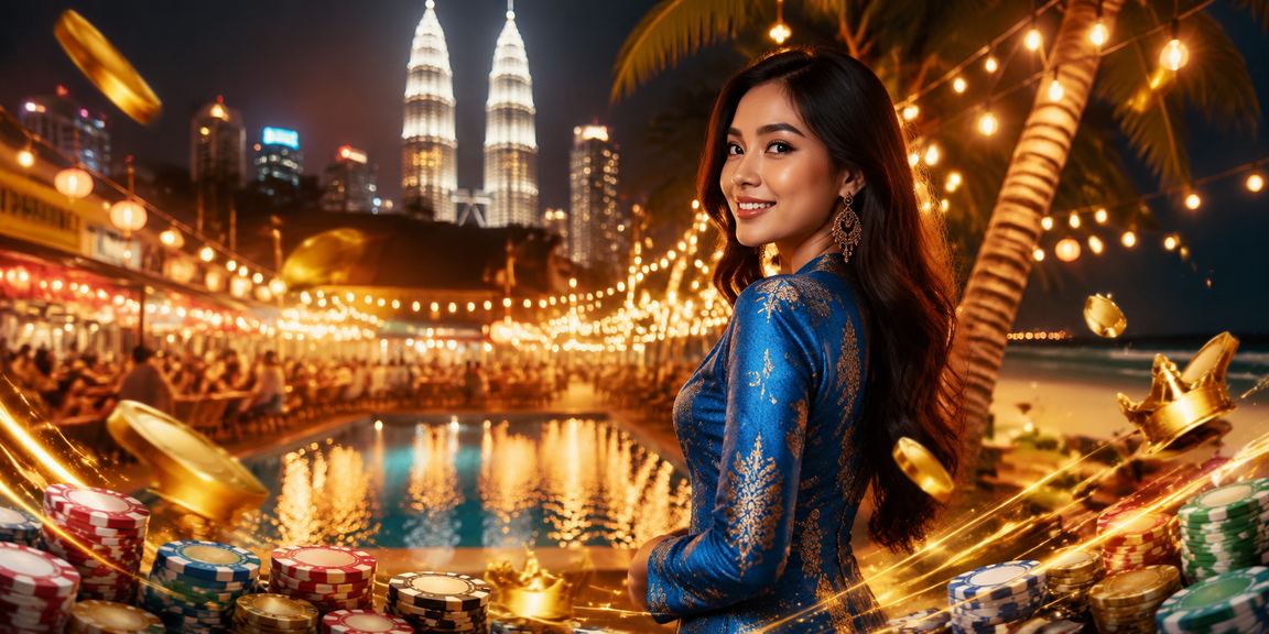 Wanita berbaju kurung menyertai loteri dalam talian di Kuala Lumpur melalui platform 100plus888